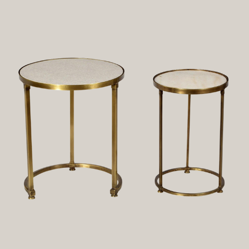 Gold Round Nesting Tables